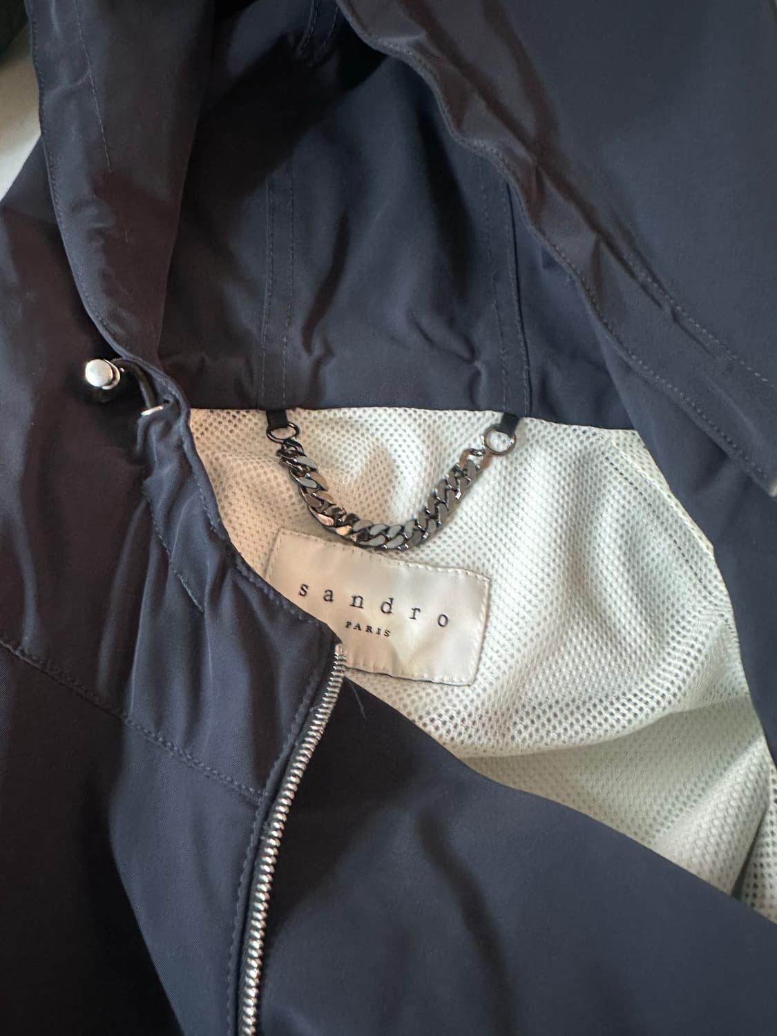 산드로 아노락 바람막이 점퍼 진네이비 M사이즈 상품이미지8