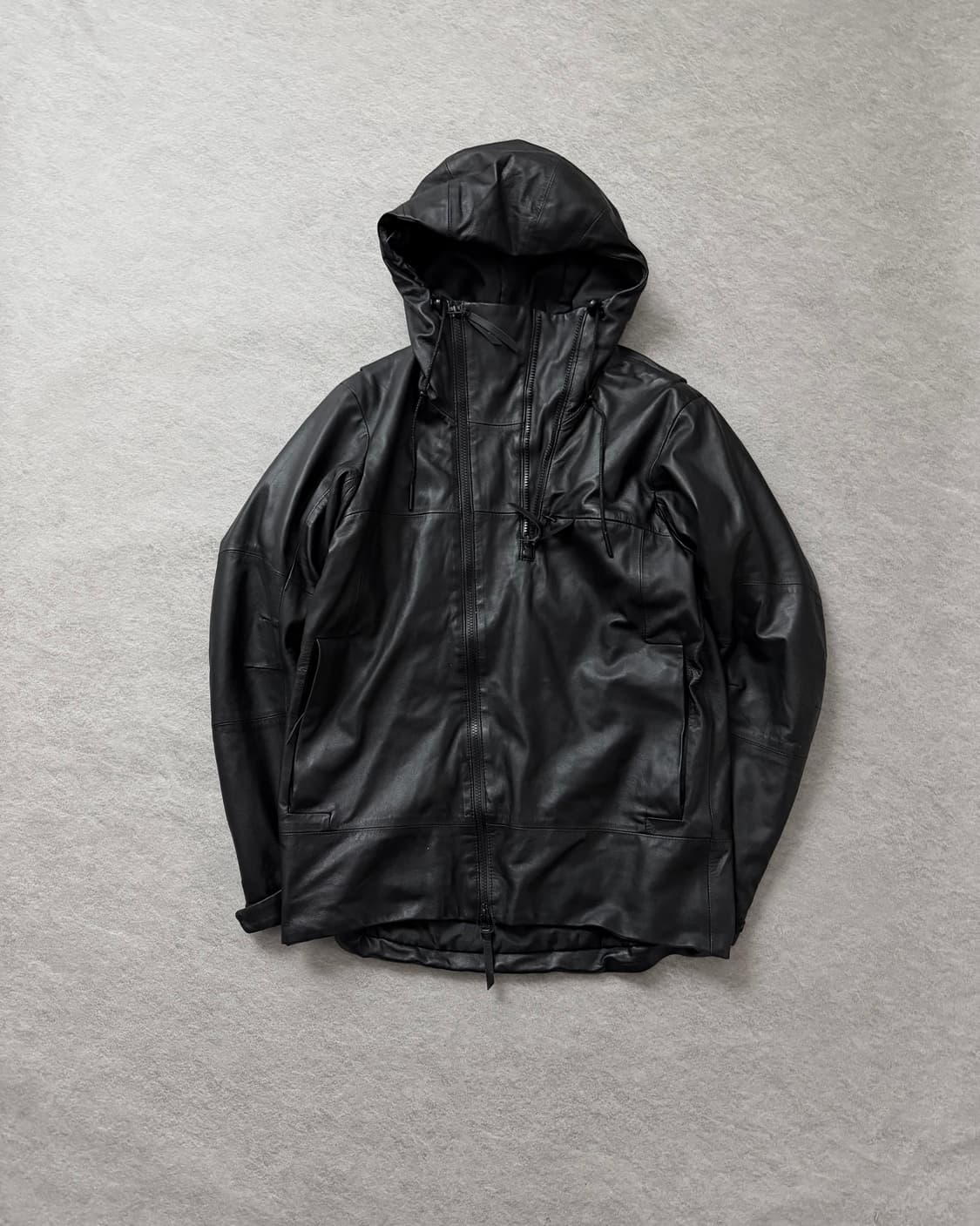 C Diem 하이넥 사선 램스킨 자켓 상품이미지1