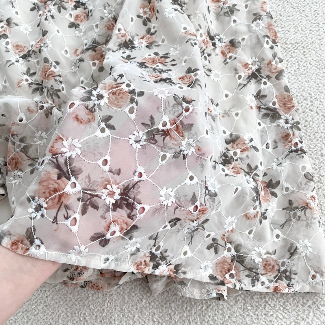 뮤트톤 잔꽃 ♥ 아가씨st 레이스 원피스 상품이미지2