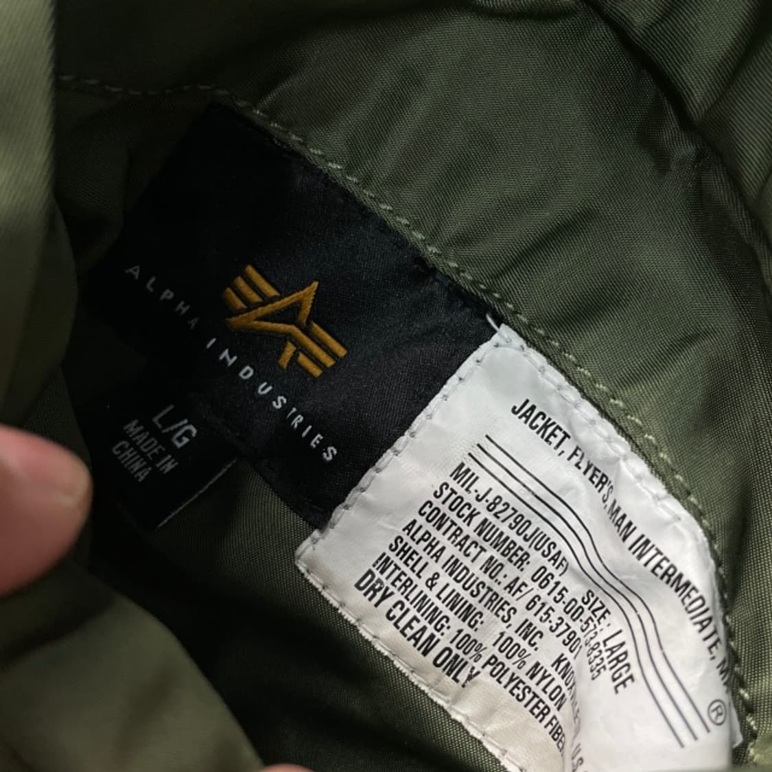100 알파인더스트리 ma-1 항공점퍼  상품이미지3