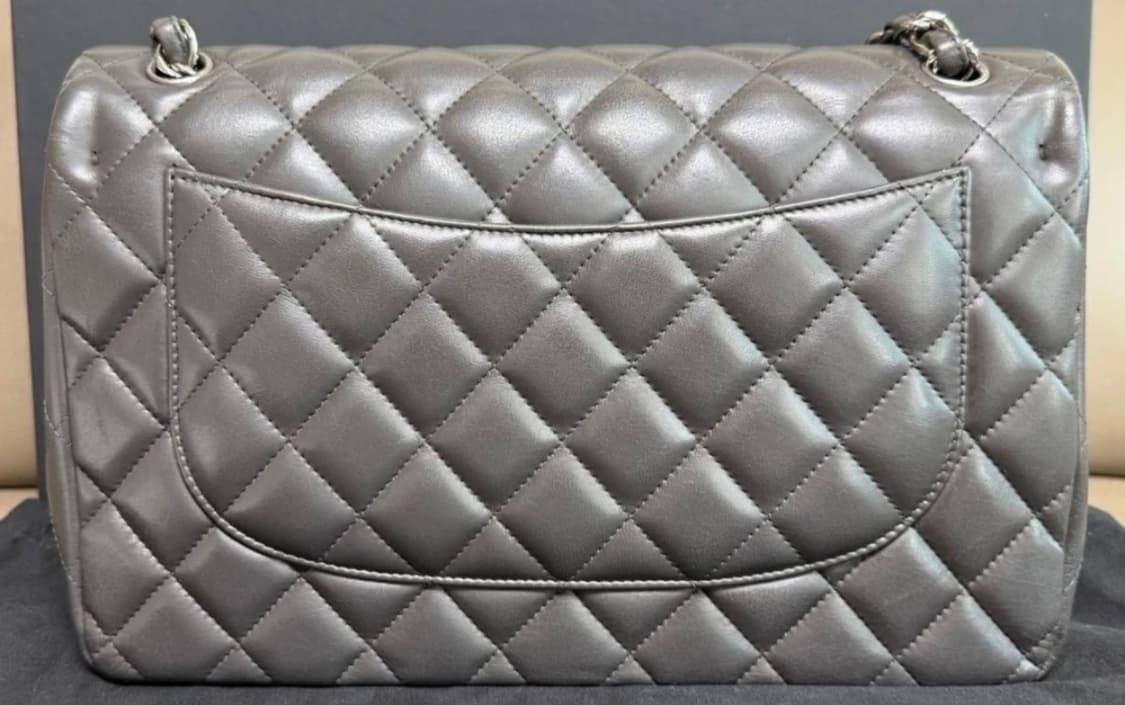 샤넬 플랩백 그레이 점보사이즈 상품이미지2