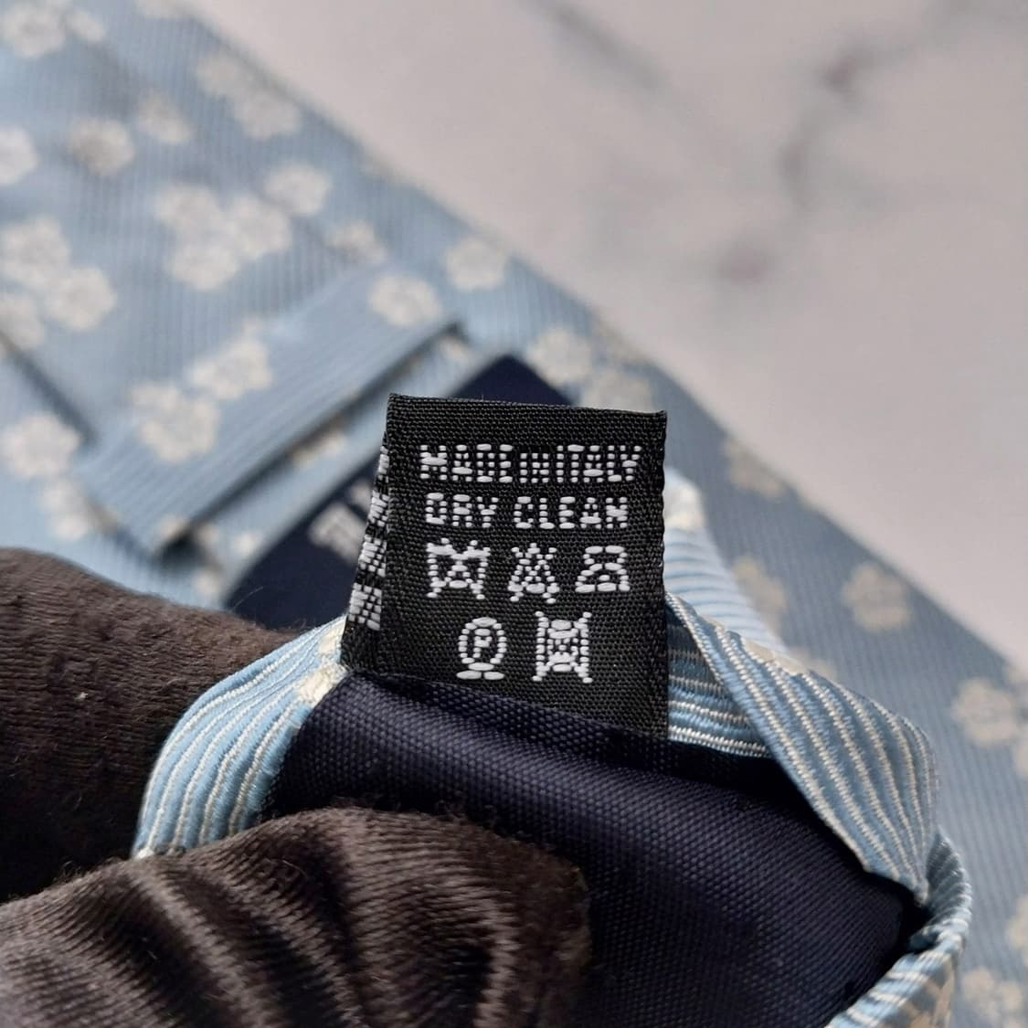 알테아 실크 하늘색 플라워 자카드 넥타이 8.9cm A+등급 K1574
 상품이미지10