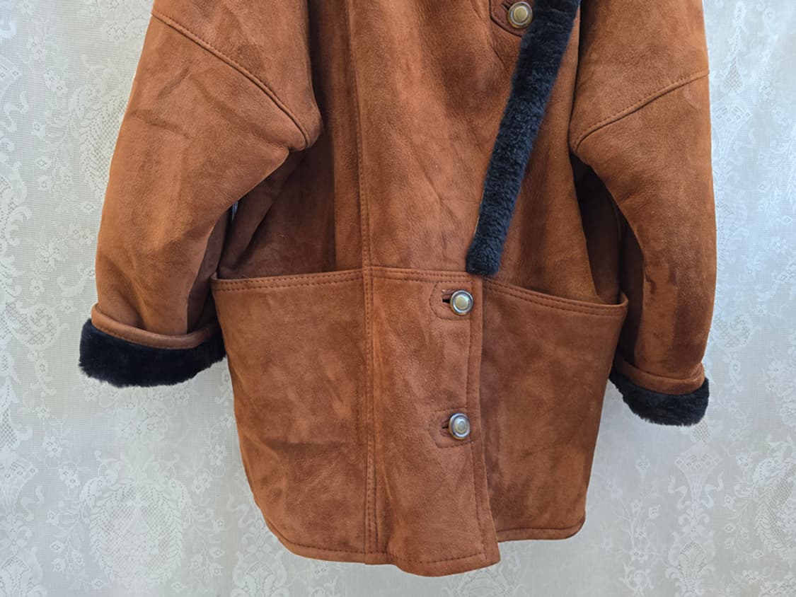 80-90s 빈티지 램스스킨 무스탕 코트 상품이미지3