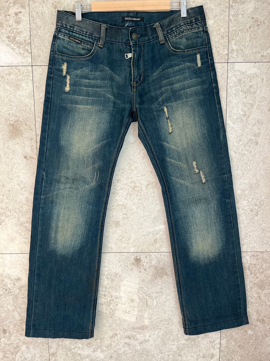 돌체앤가바나 데미지 워싱진 52사이즈(35~36인치) 정품 상품이미지1