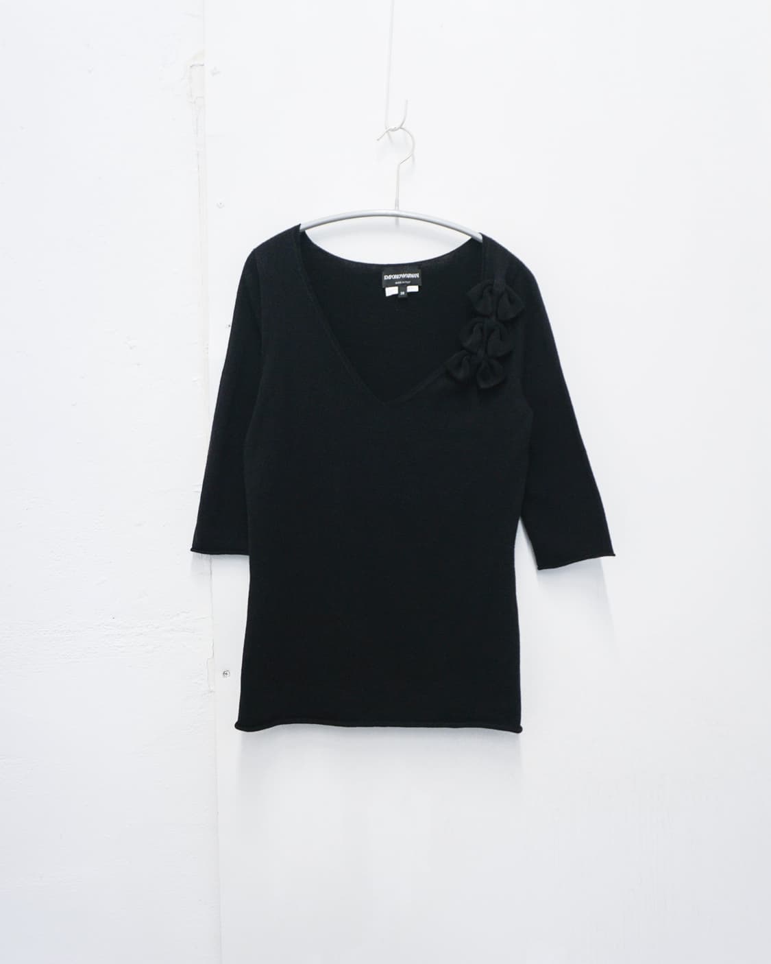Emporio Armani ribbon detail knit top 상품이미지1
