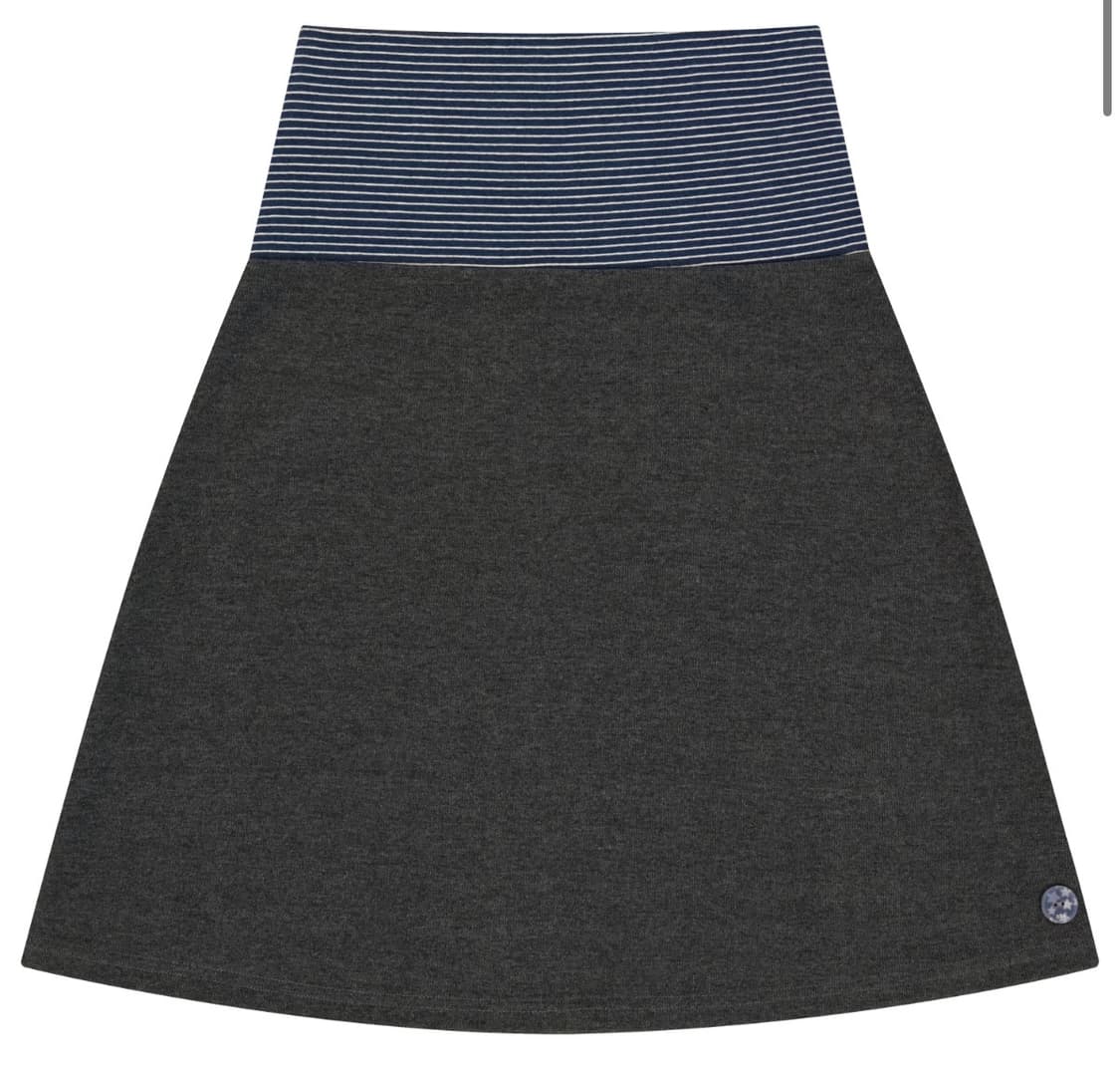 코이세이오038 STRIPE SKIRT DARK GREY 상품이미지1