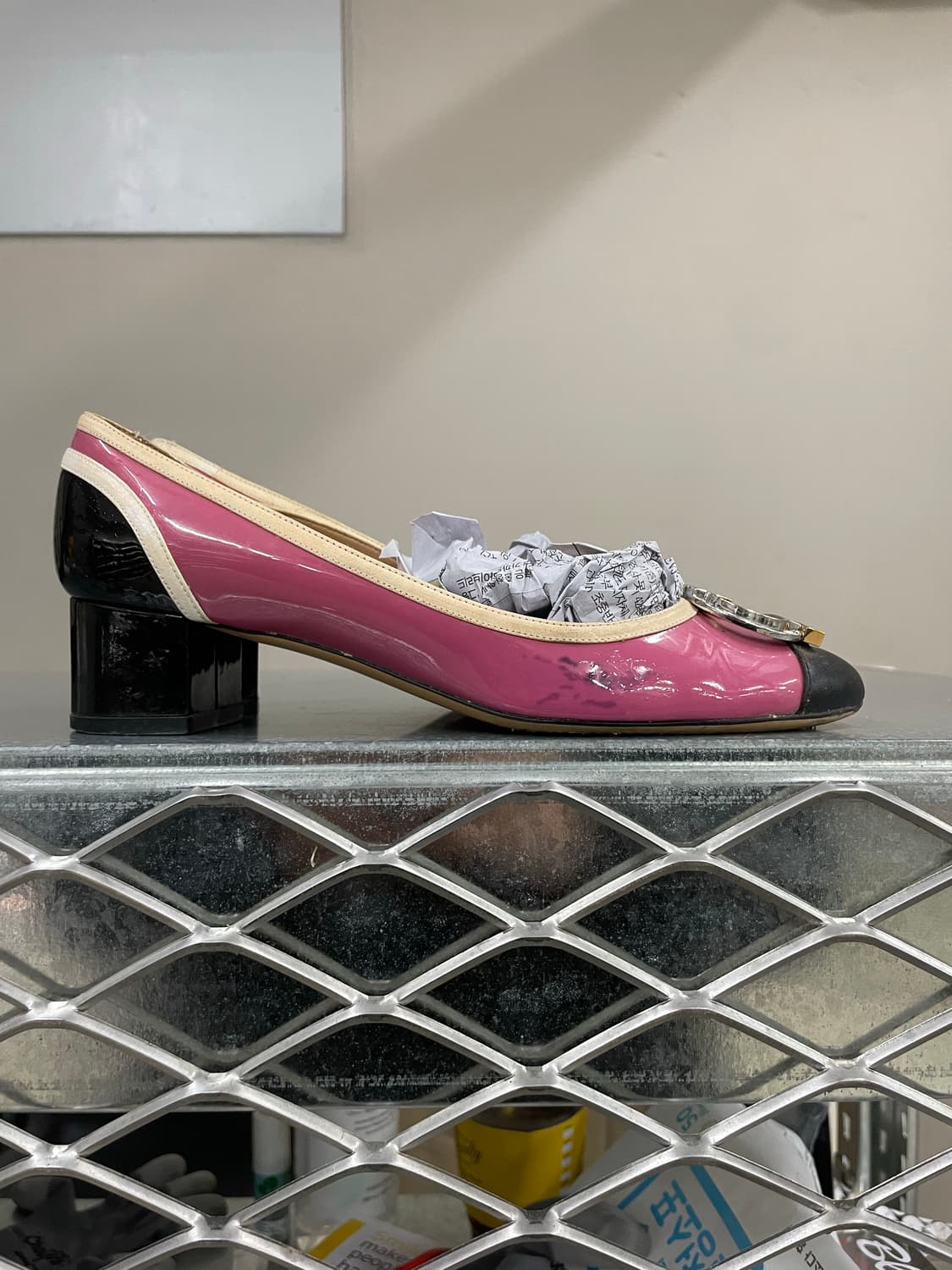 페레가모 레더 힐6.5 상품이미지4