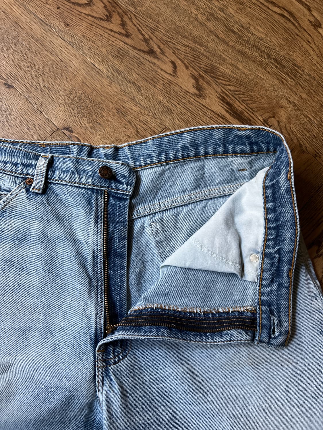 [36]80s 리바이스USA 20517-0217 오렌지탭 플레어진 F26 상품이미지3