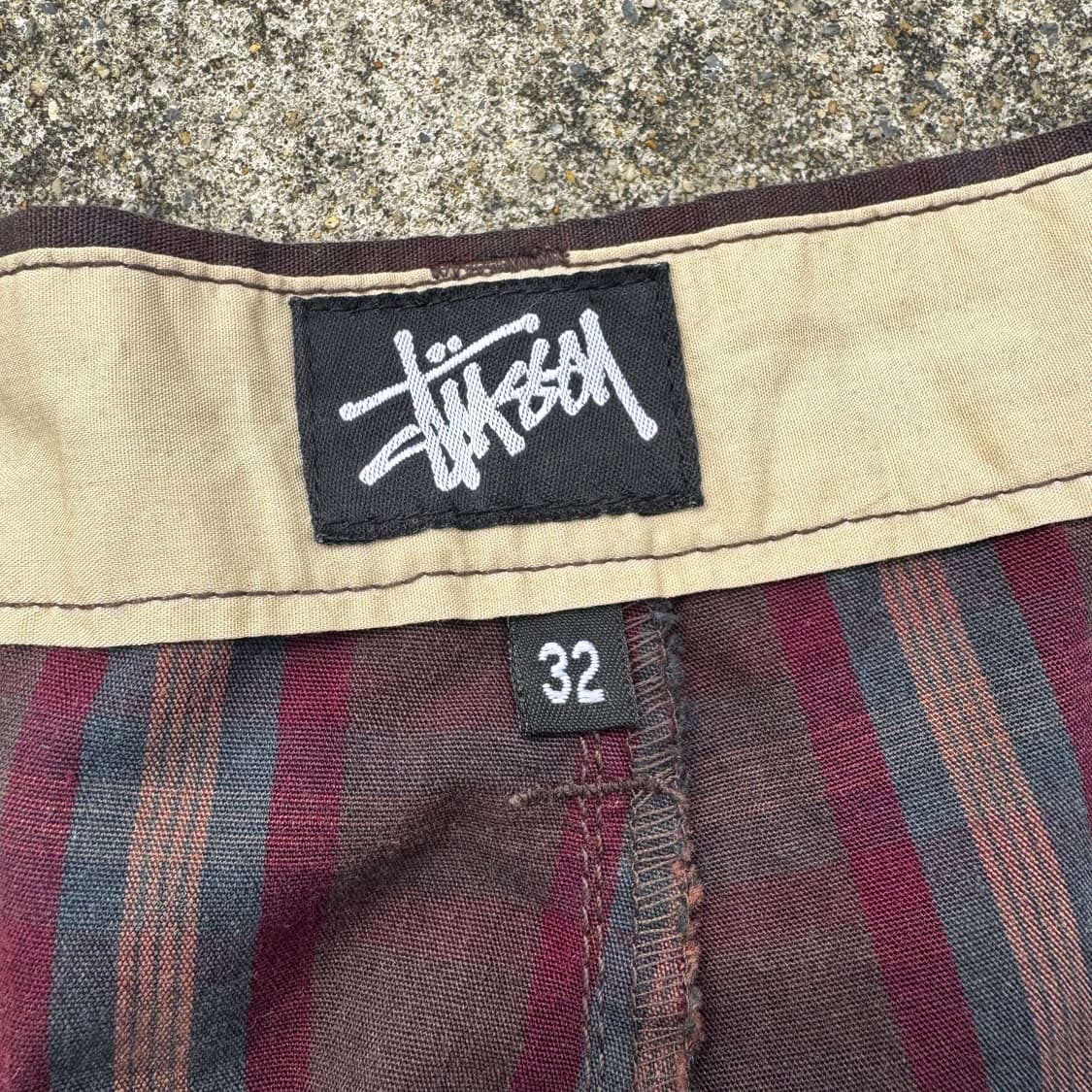 [34] 90s Stussy 스투시 스트라이프 하프 팬츠 상품이미지7