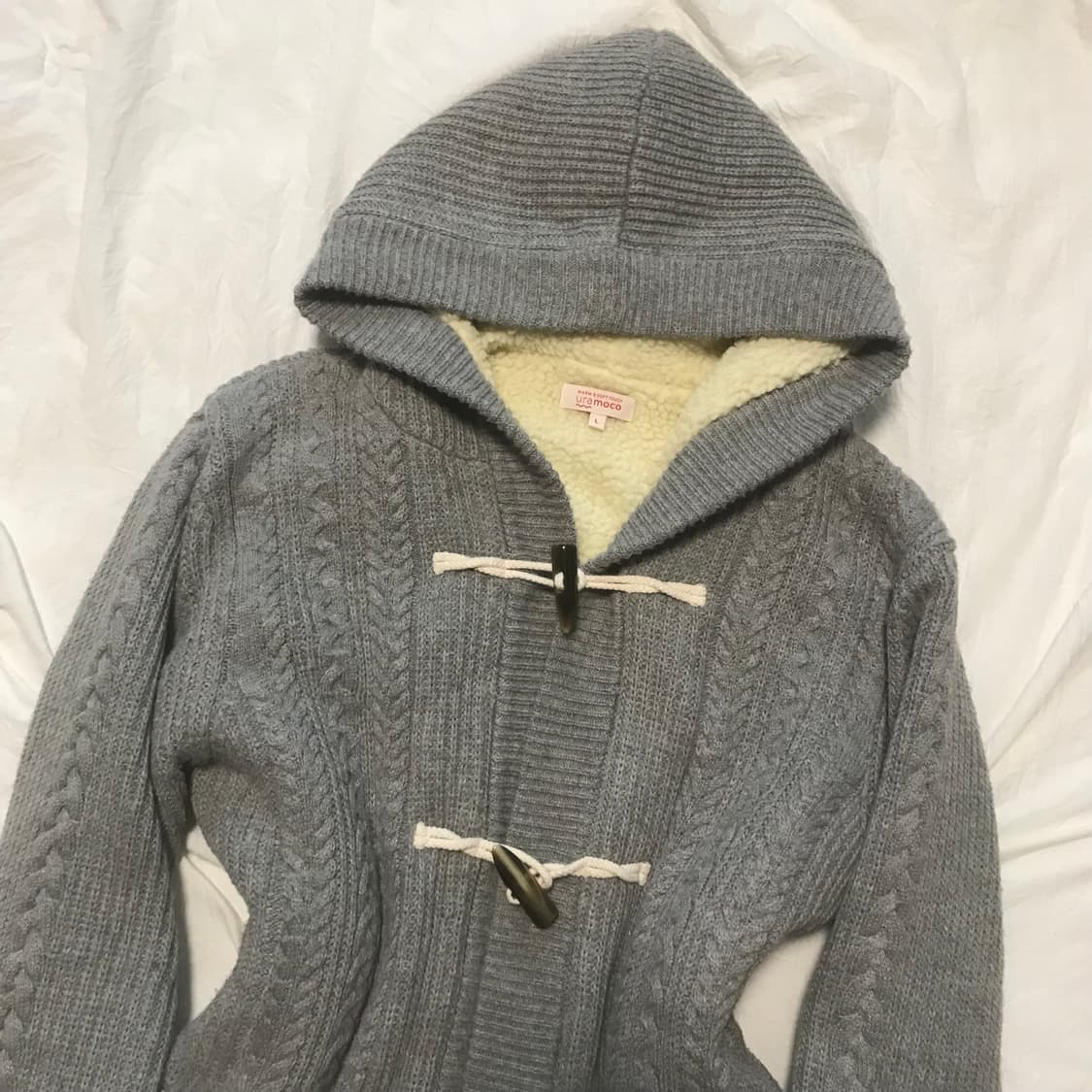 일본빈티지 떡볶이 니트 코트 상품이미지2