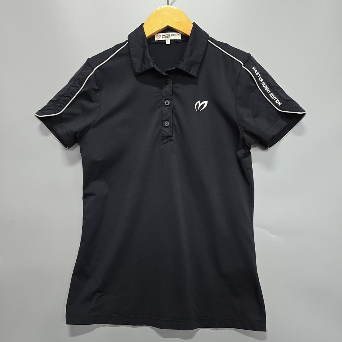 마스터바니 에디션 여성용 블랙 골프 반팔 티셔츠 90 상품이미지1