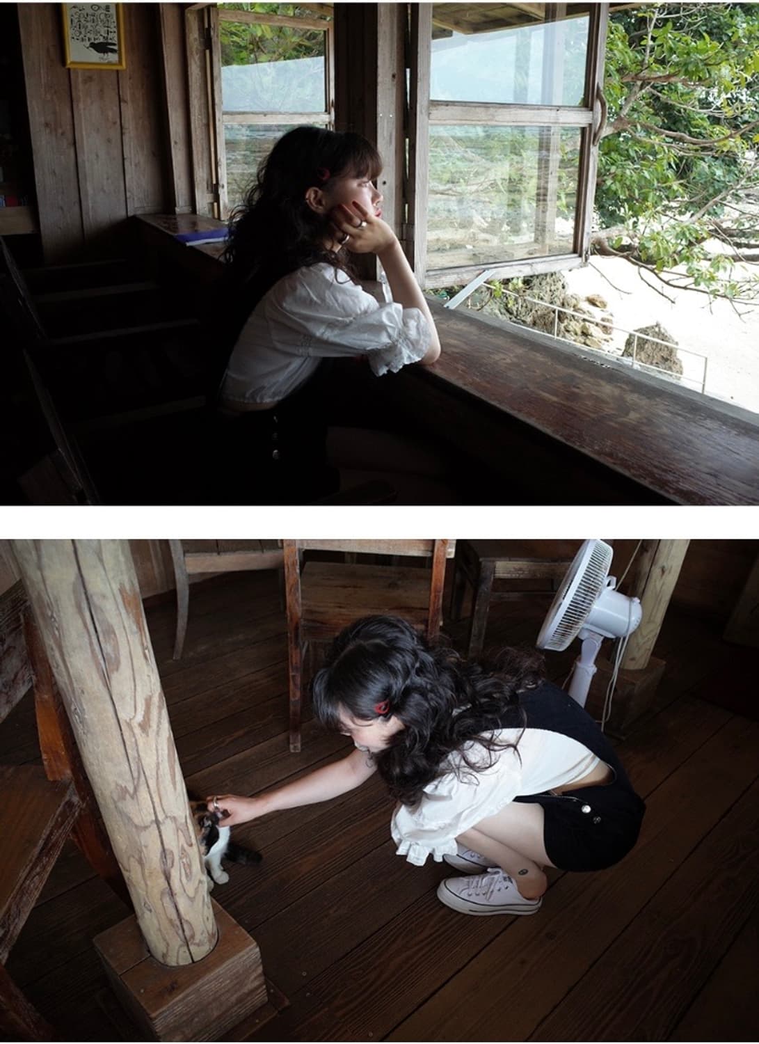 freckle sora blouse 프레클 랩 레이스 퍼프 크롭 제니 상품이미지3