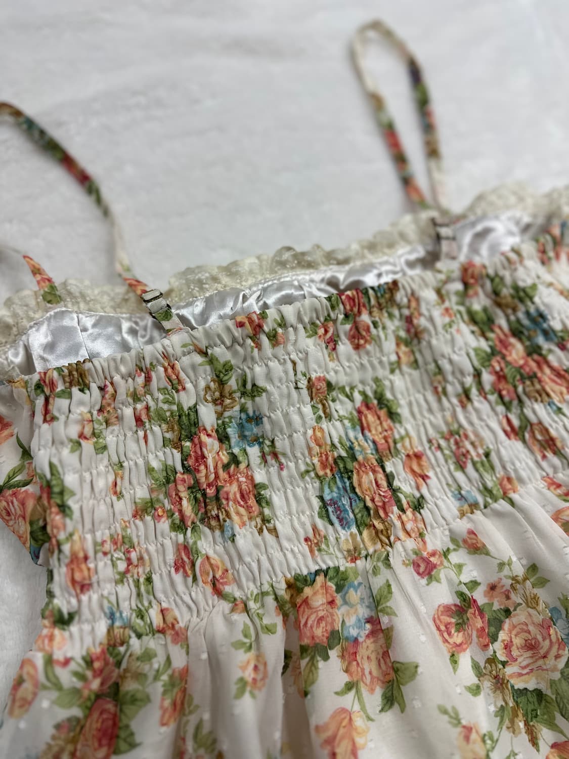 (F)리즈리사 레이스프릴 플라워 슬립 리본 원피스 히메갸루 핀터깔 러블리 상품이미지7