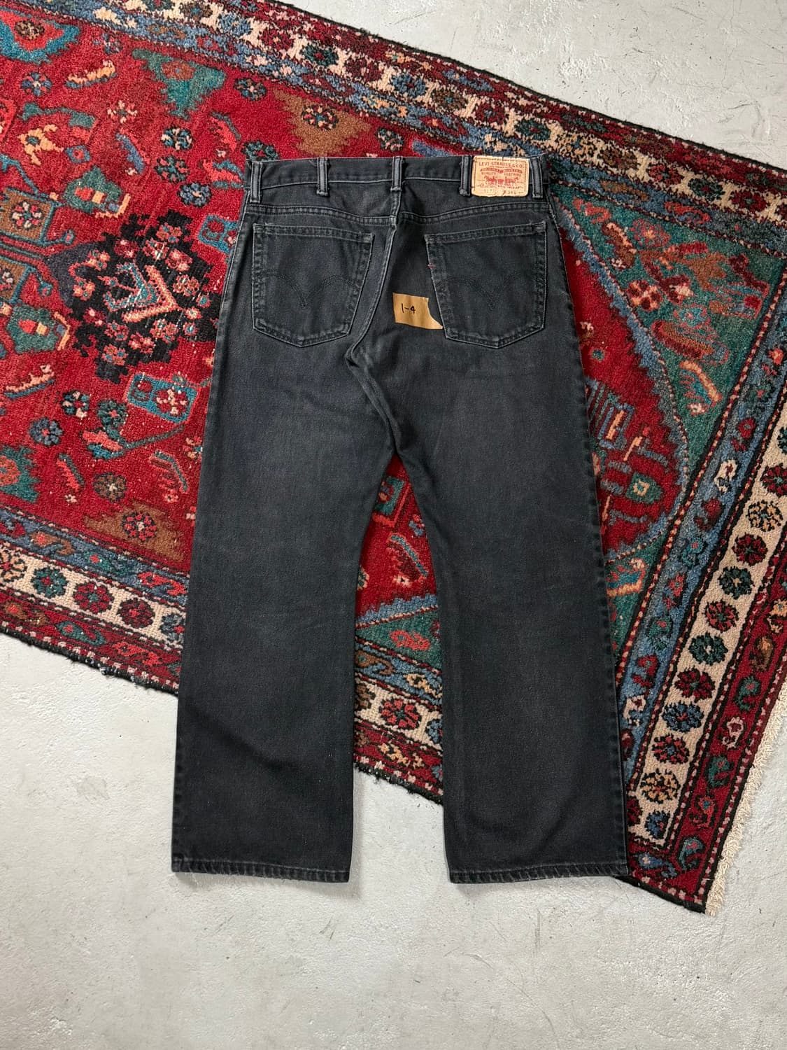 00's 빈티지 리바이스 517 블랙 부츠컷 플레어진 상품이미지4
