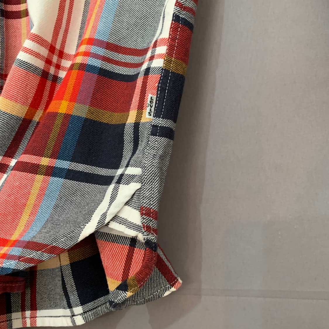 M 리바이스 화이트탭 체크 셔츠 남방 상품이미지3