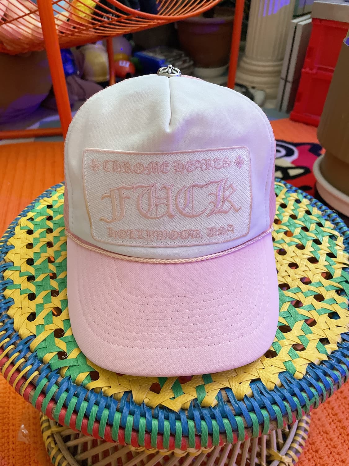 올드 크롬하츠 otto 핑크 모자 상품이미지1