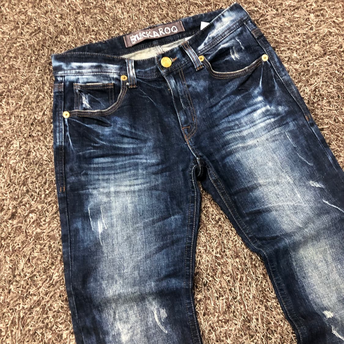 버커루 워싱 디스 데미지 데님 팬츠 상품이미지2
