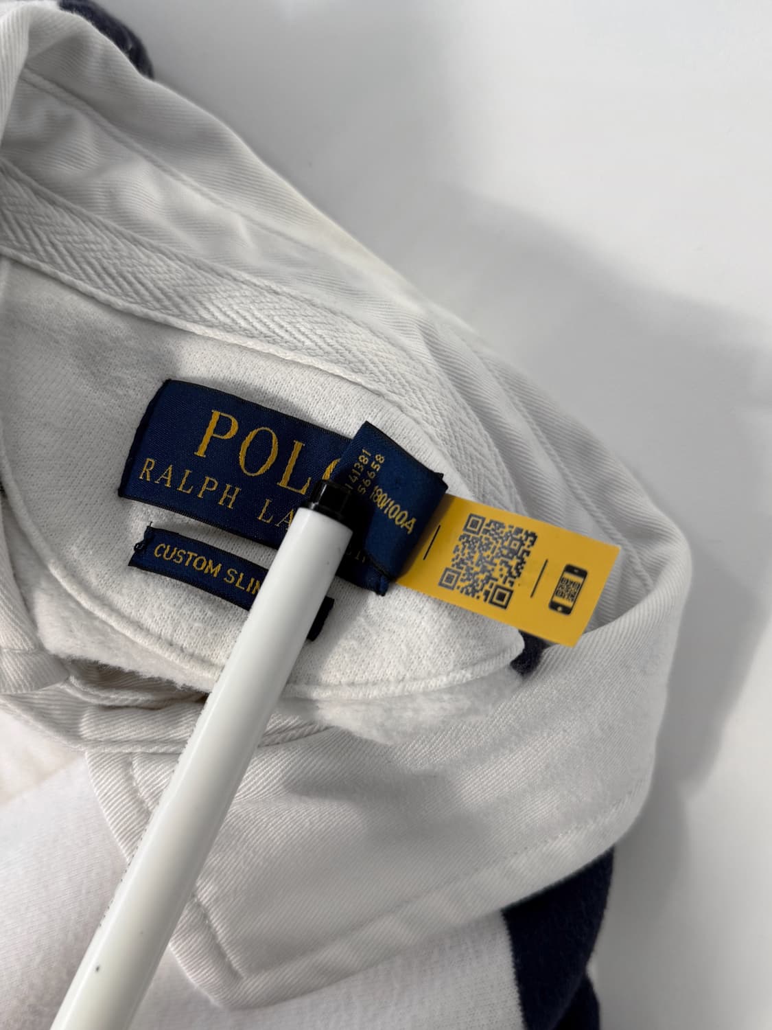 폴로 랄프로렌 루즈핏 신형 QR 스트라이프 아이코닉 럭비 스웻 셔츠 상품이미지6