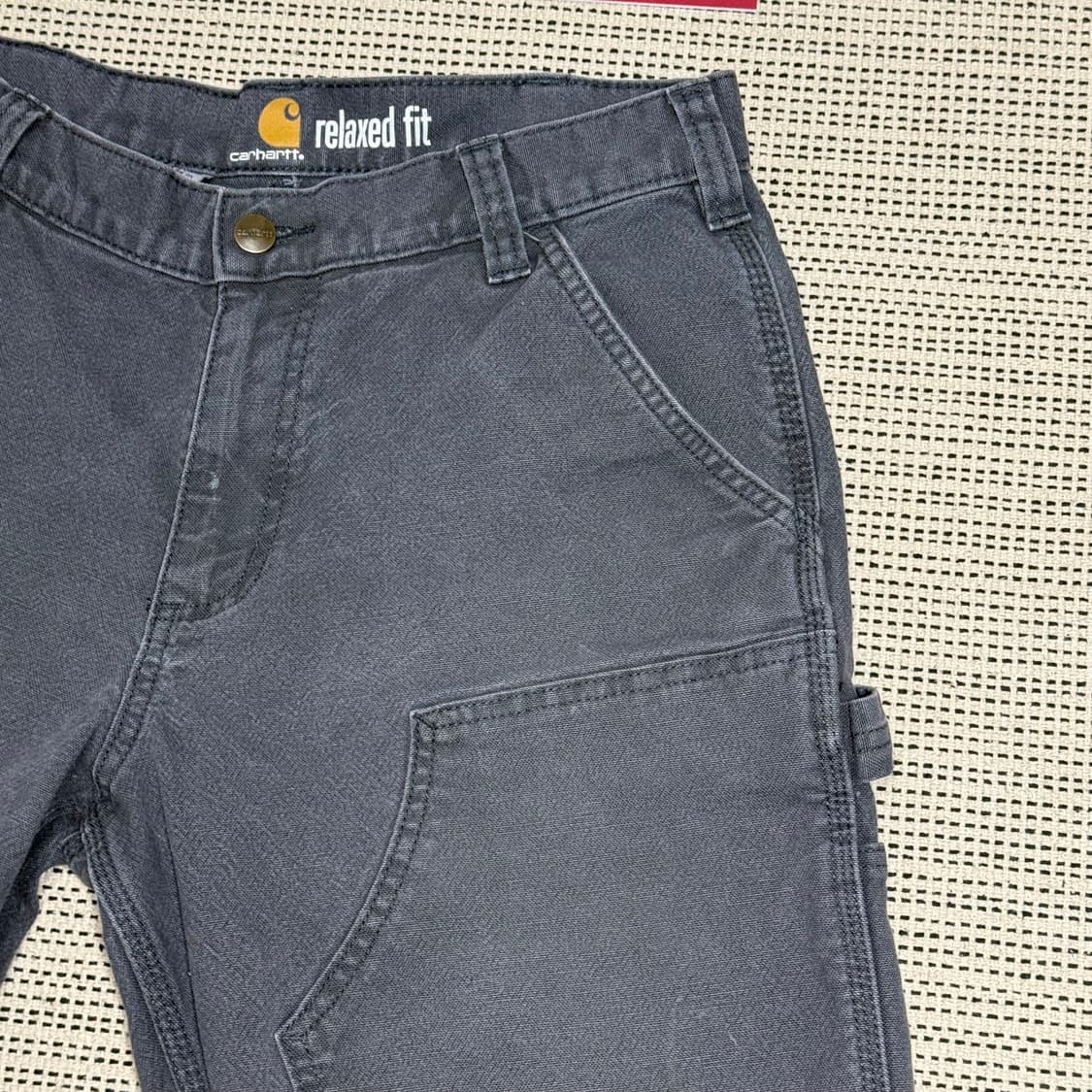 빈티지 칼하트 더블 니 컷오프 반바지 상품이미지3