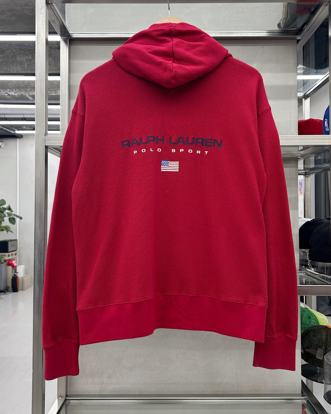 폴로 스포츠 90s 백로고 코튼  니트 후드집업 상품이미지1