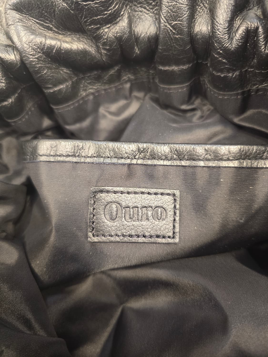 아우로 Ouro 블랙 셔링 복조리백 숄더백 상품이미지10