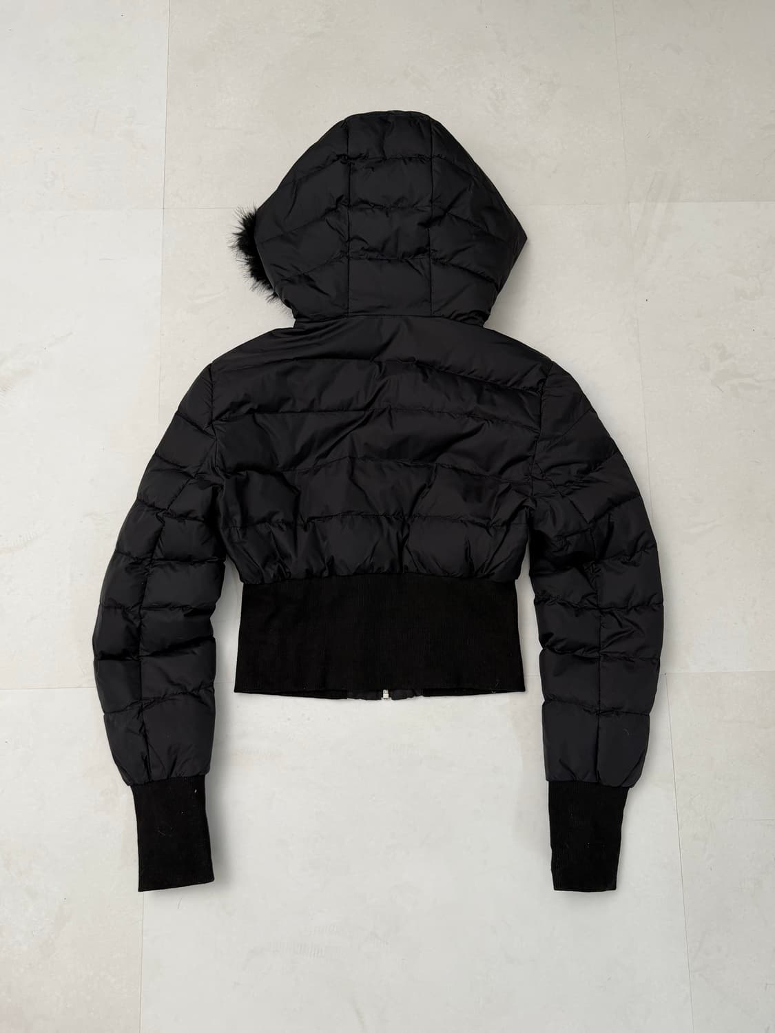 블랙 크롭 밴딩 패딩  상품이미지8