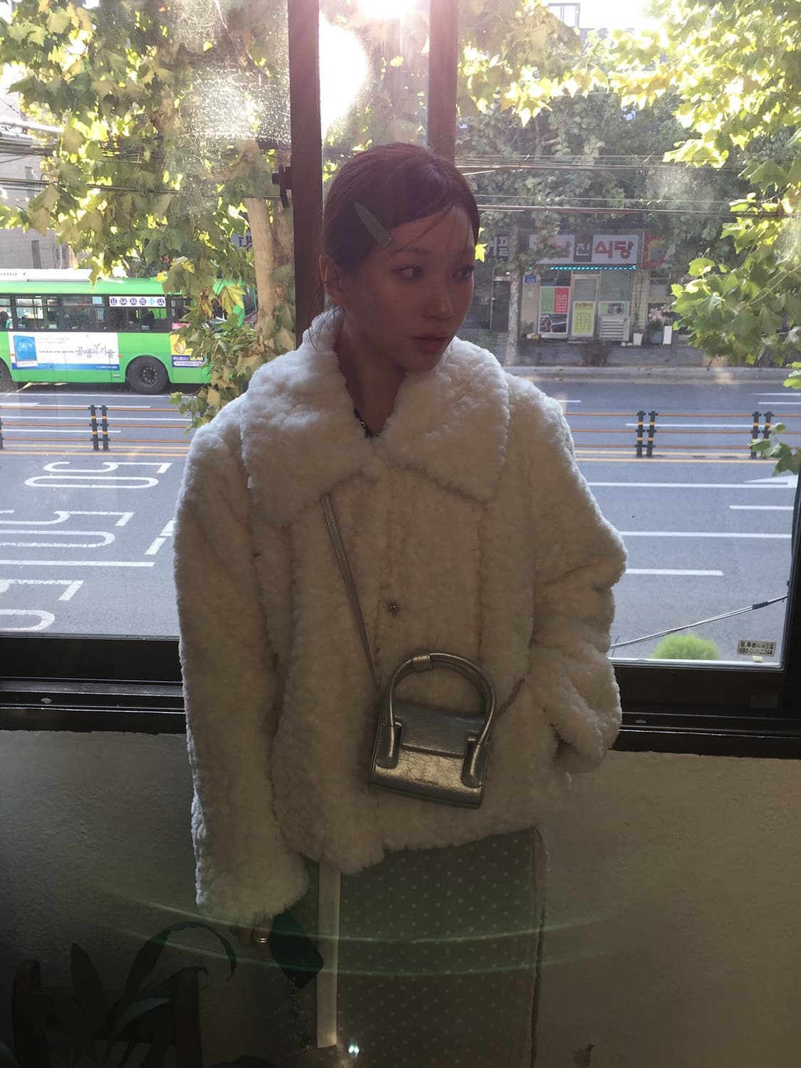 아이보리 퍼자켓 상품이미지1