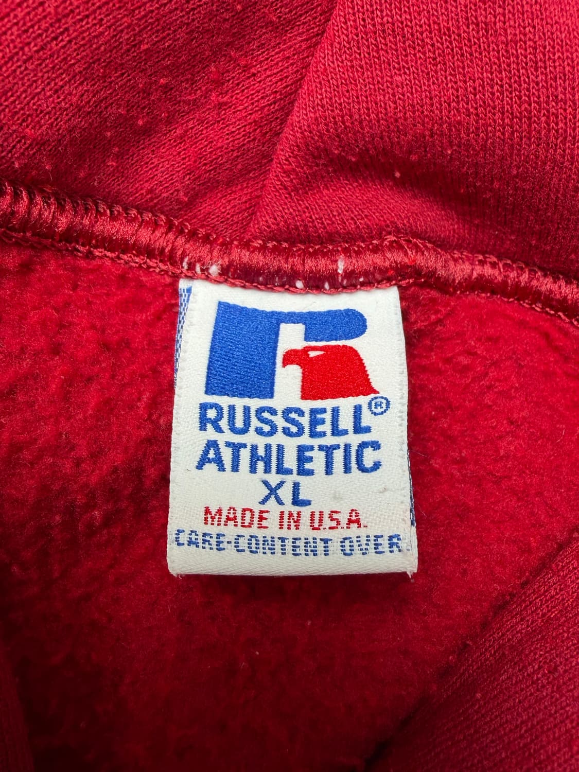 90s Russell Button Hoodie (red) 상품이미지3