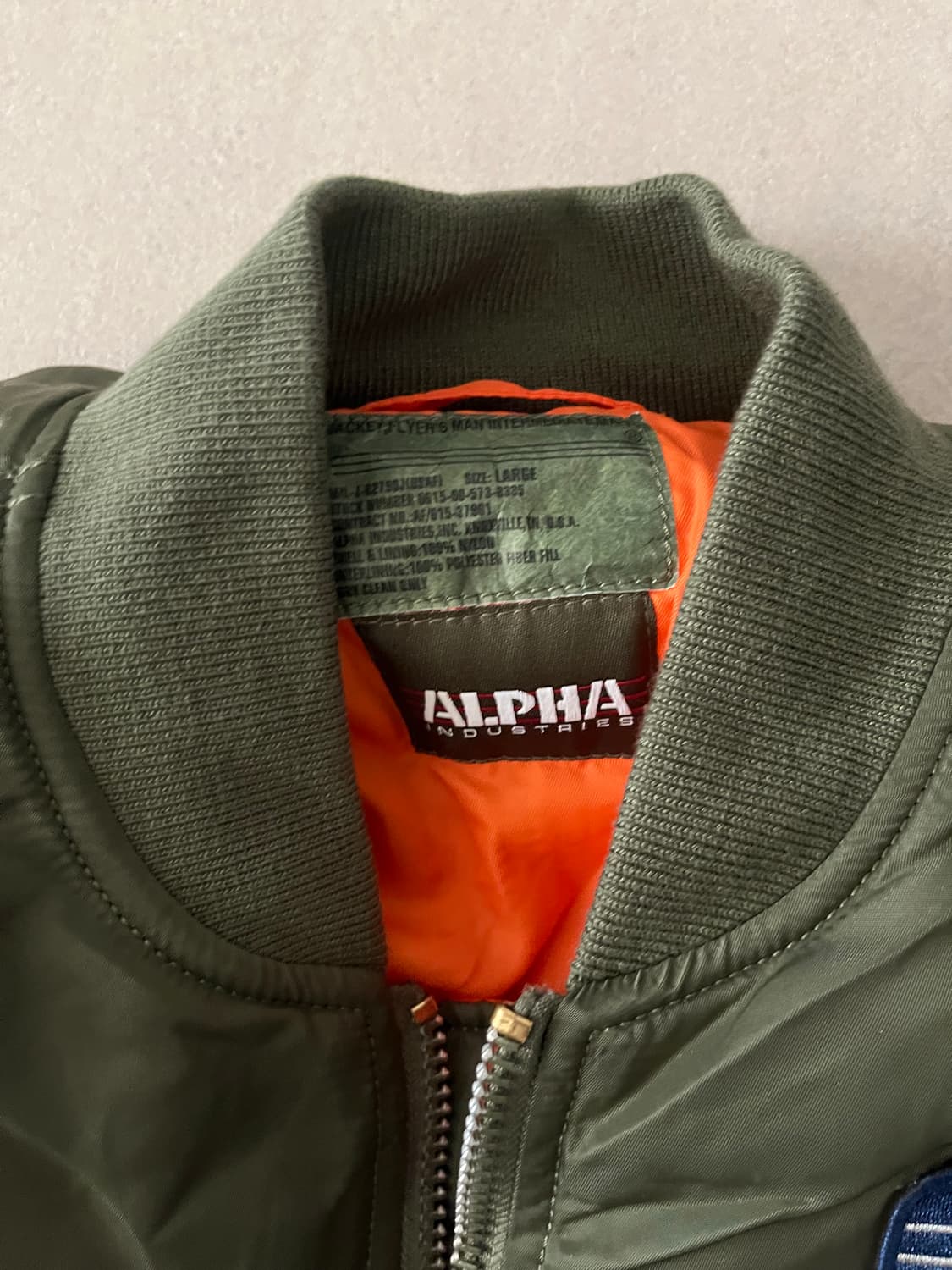 알파인더스트리MA-1 Squadron Bomber Patch Jacket 상품이미지3