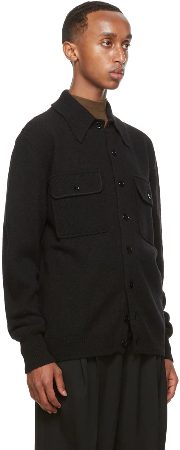 20fw 르메르 울 더블 포켓 가디건 블랙 상품이미지2