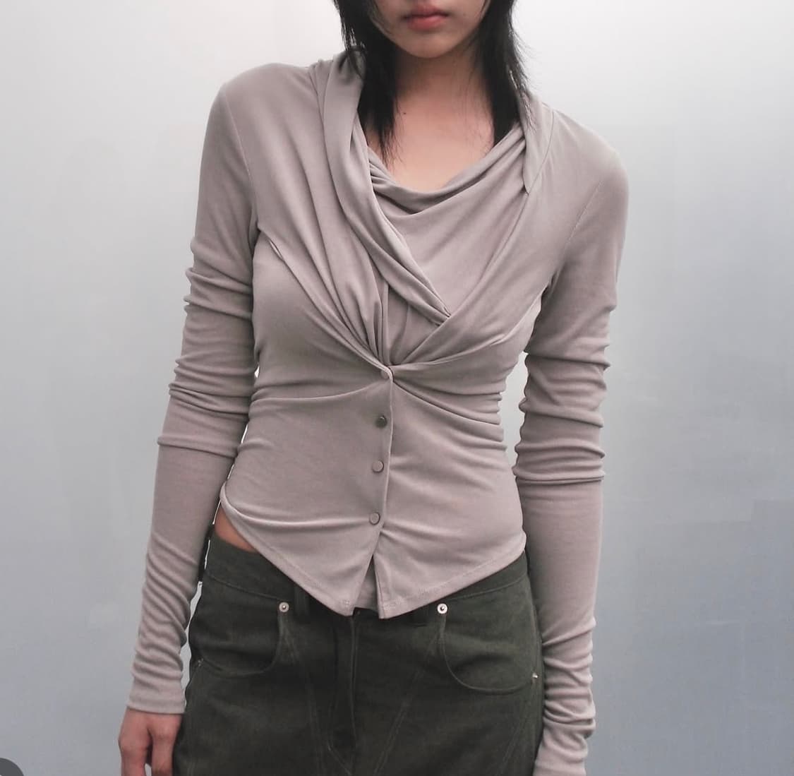 2000아카이브 트레이프 스냅 탑 상품이미지1