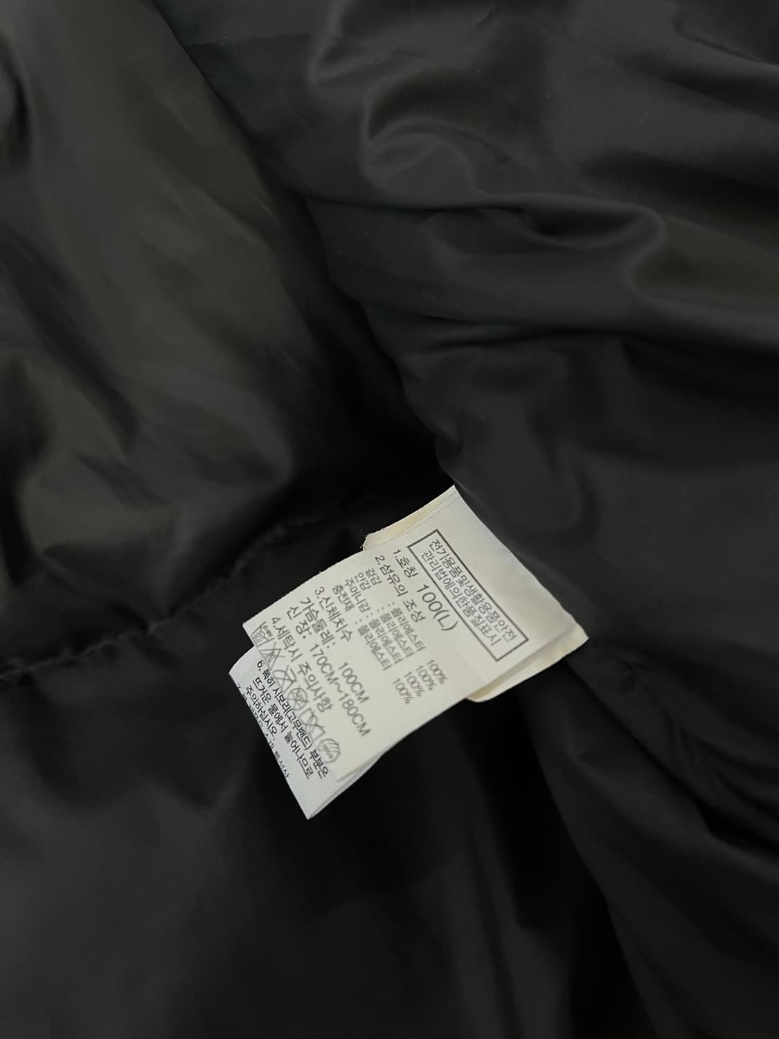 노스페이스 올블랙 티볼에어 패딩 100 상품이미지7