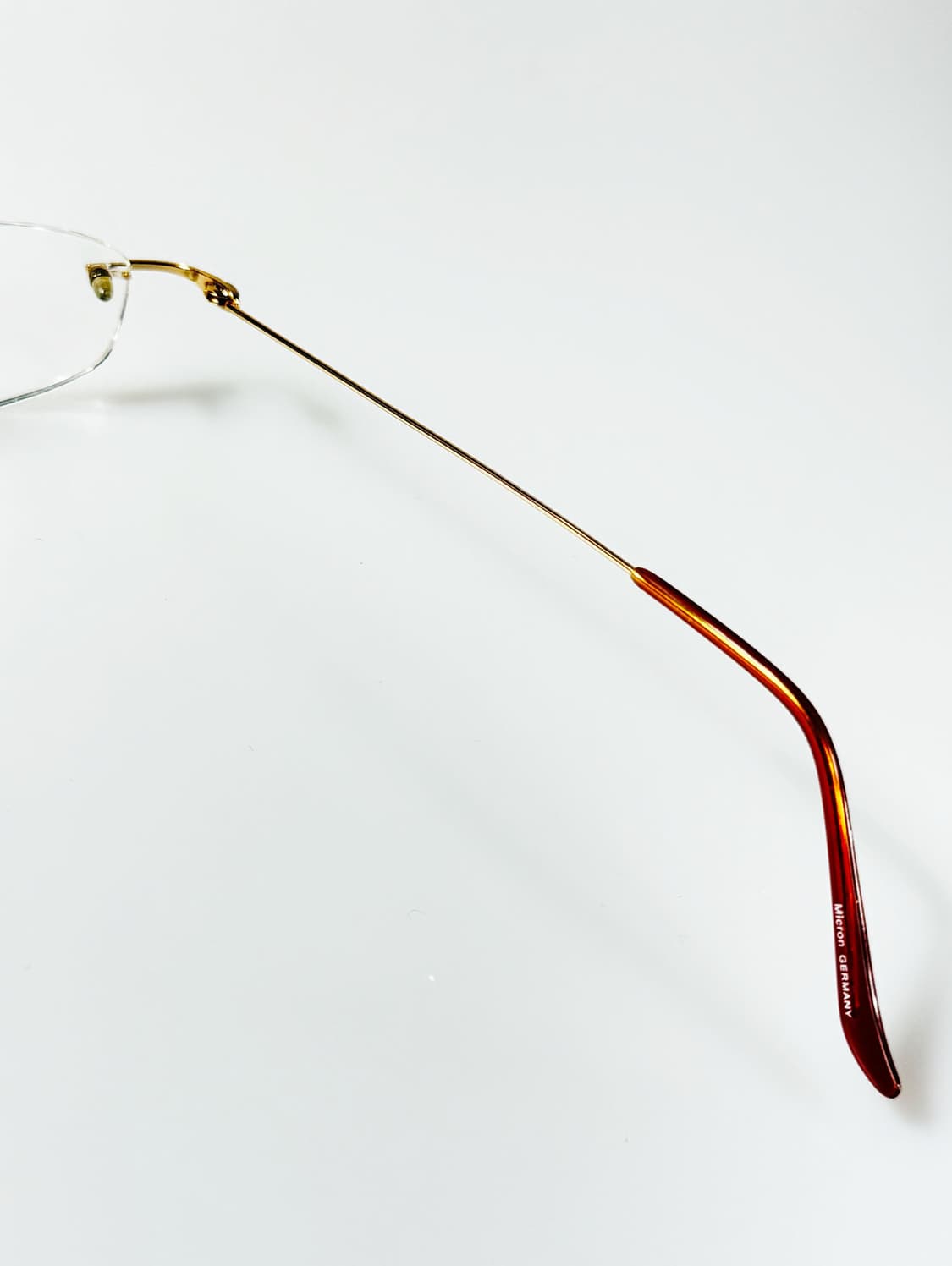 독일제 MICRON 무테 스퀘어 프레임 빈티지 안경 상품이미지6