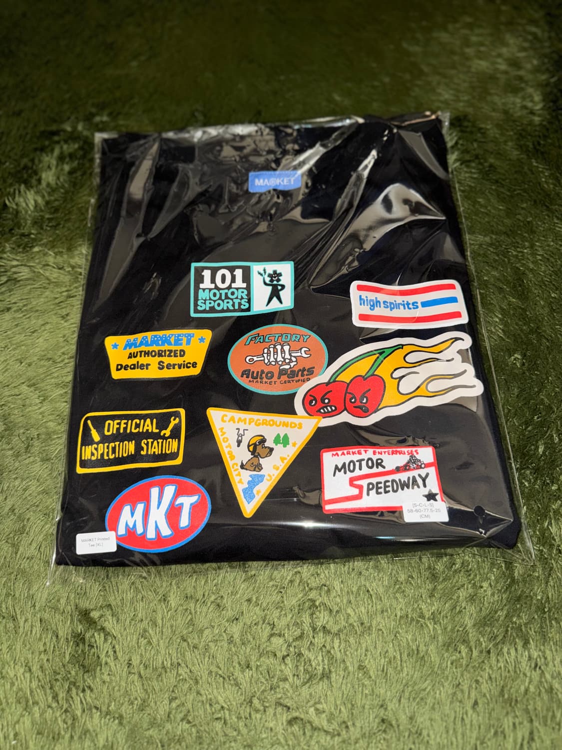 [XL] MARKET 차이나타운 마켓 모터사이클 패치워크 프린트 티셔츠 상품이미지10