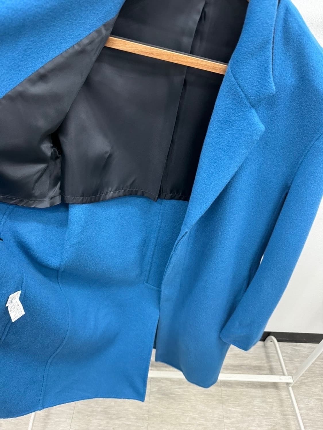 100-105) 시스템옴므 코발트블루 캐시미어 코트 상품이미지8