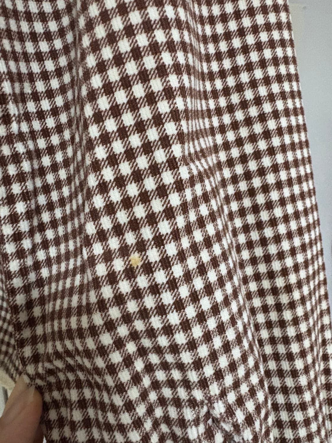 브라운 체크 코튼 셔츠 상품이미지7