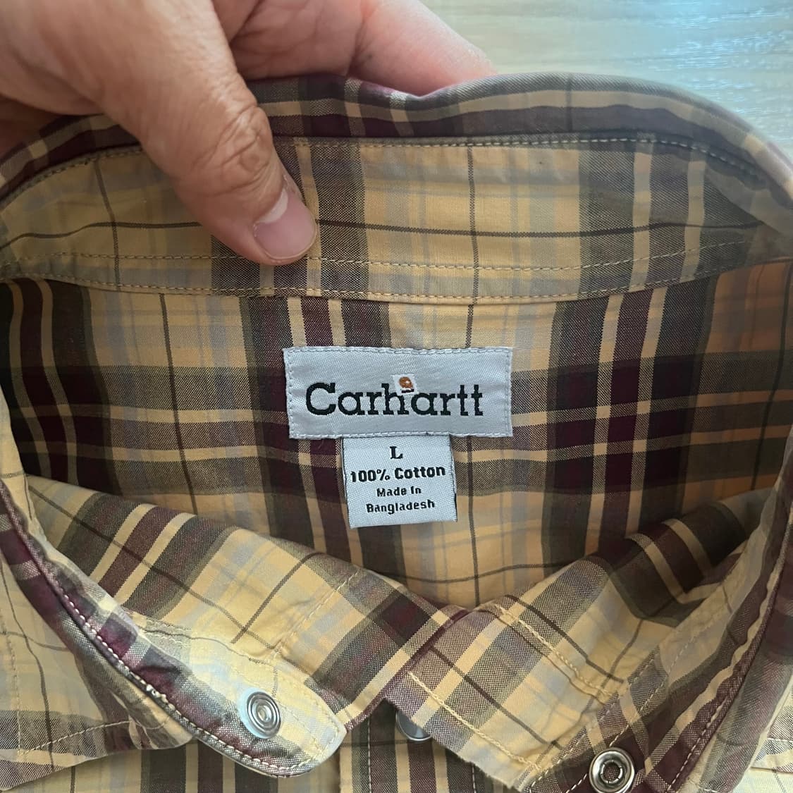 [CARHARTT] 칼하트 스냅버튼 체크패턴 셔츠 상품이미지2