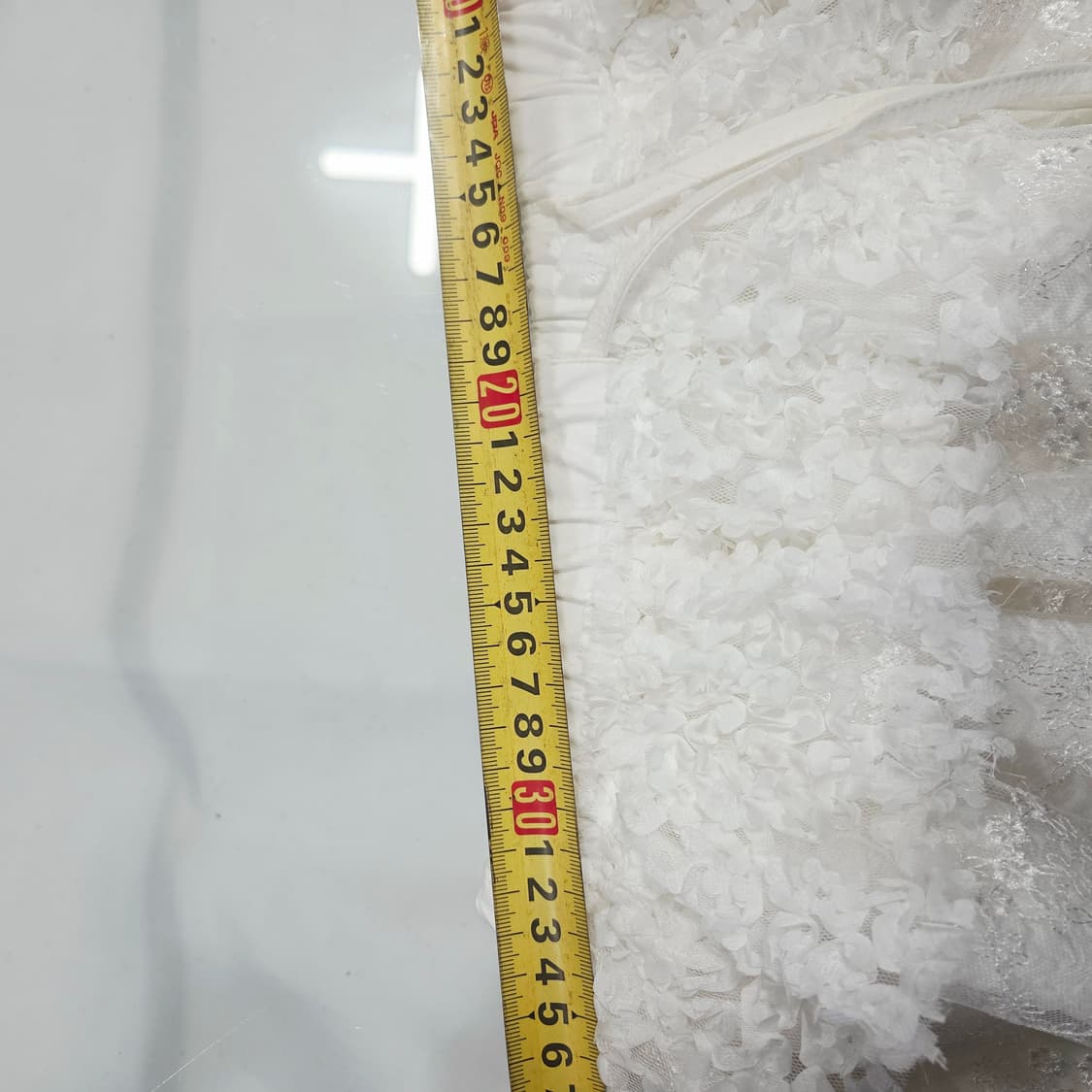 [GLOWNY] 글로니 레이스 러플 미니스커트 화이트 S 발레코어 여친룩 상품이미지9