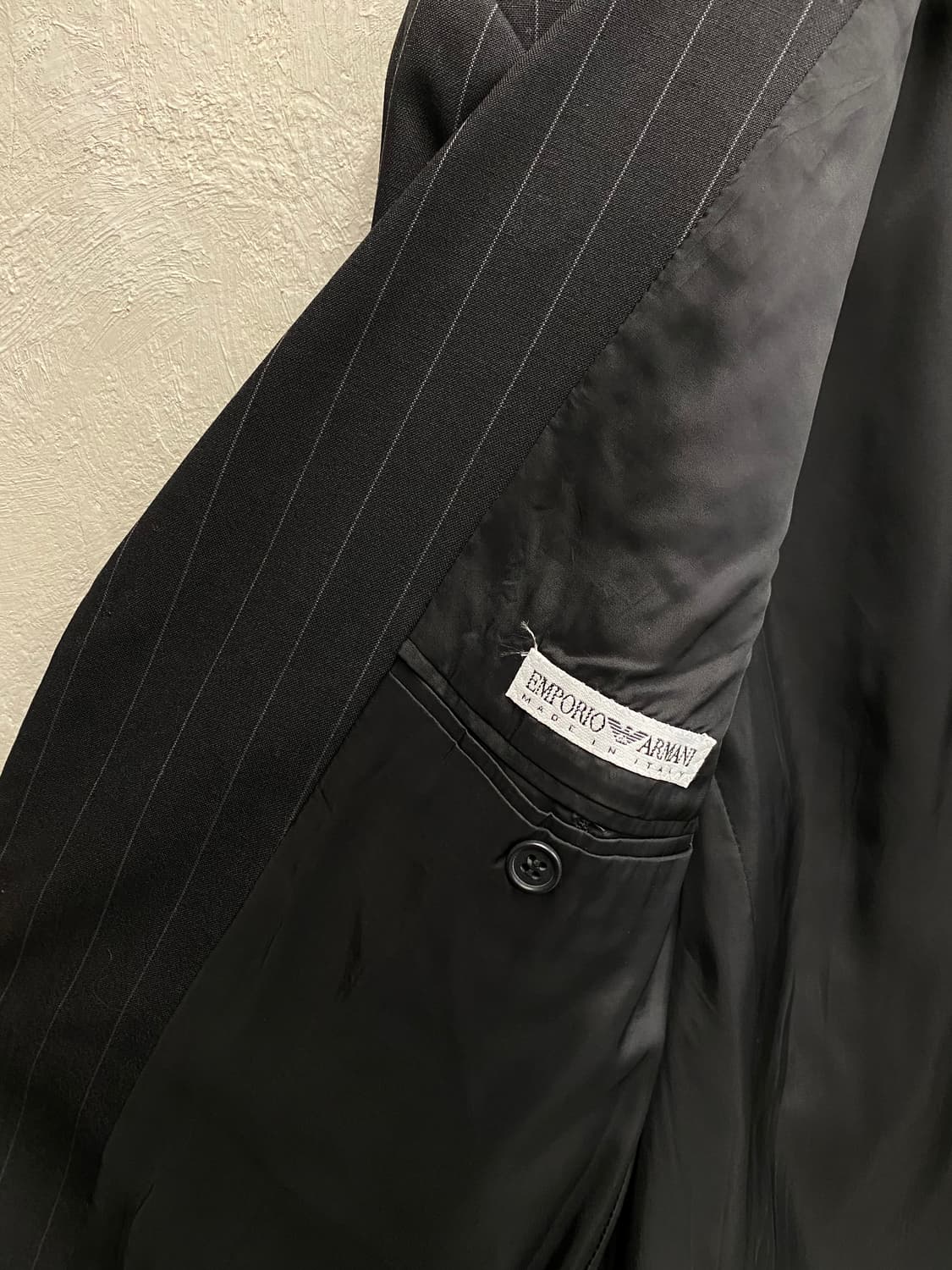 [50] 90s EMPORIO ARMANI 스트라이프 3버튼 블레이저 상품이미지7