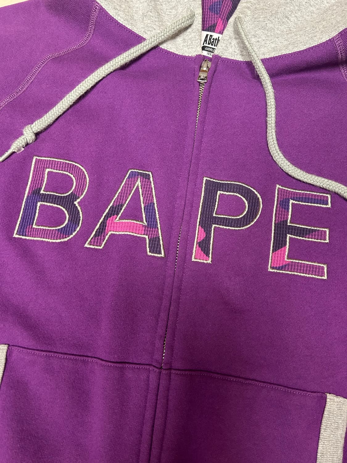 베이프 후드집업 카모 퍼플 상품이미지6