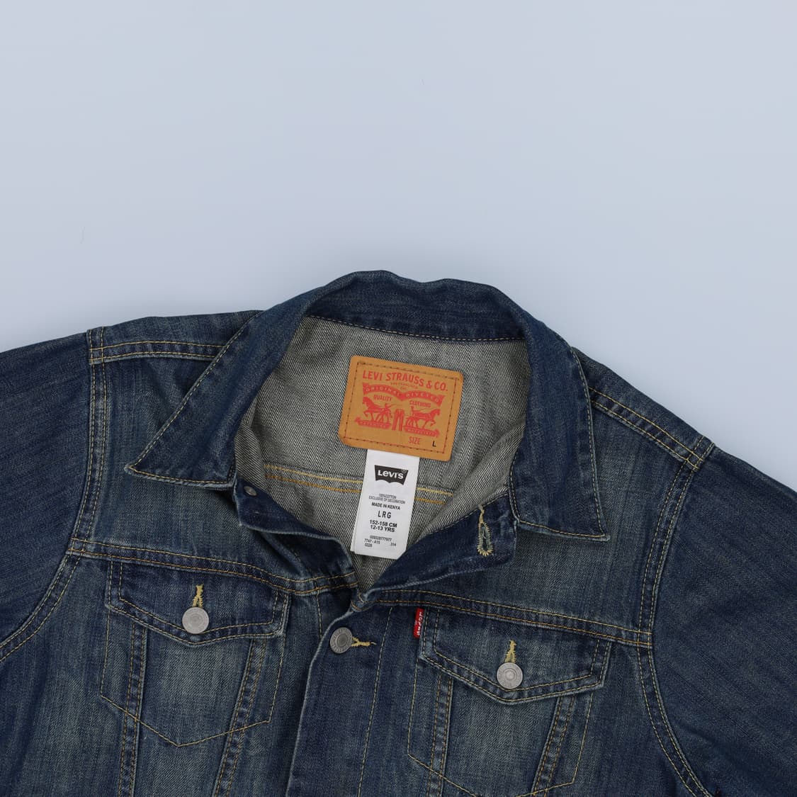 [LRG(12-13Y)] 리바이스 키즈여성 청자켓 데님자켓 1210H1 상품이미지3