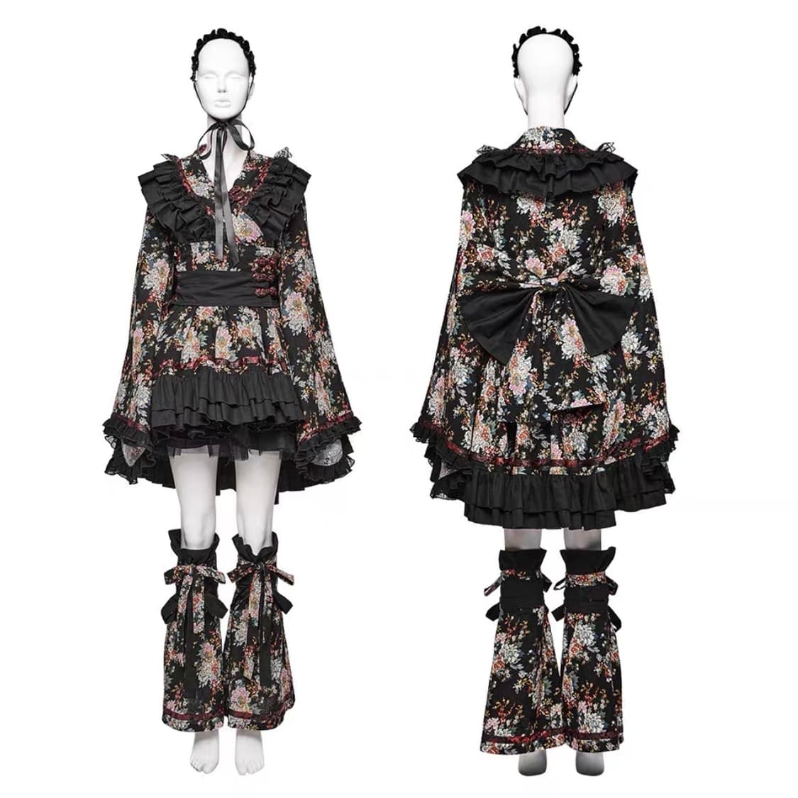 PUNK RAVE 펑크 레이브 프린팅 기모노 세트 상품이미지3