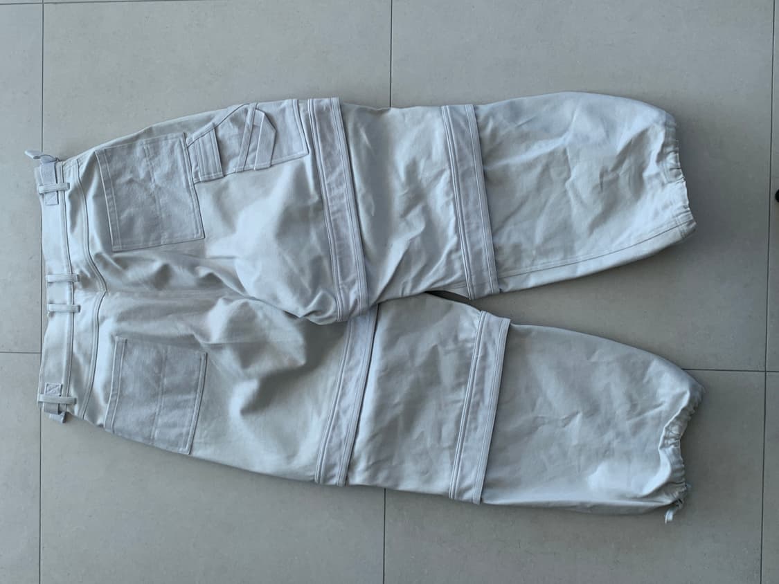 [L] 파아카이브 파프롬왓 레이어드 카고 팬츠 화이트 상품이미지3