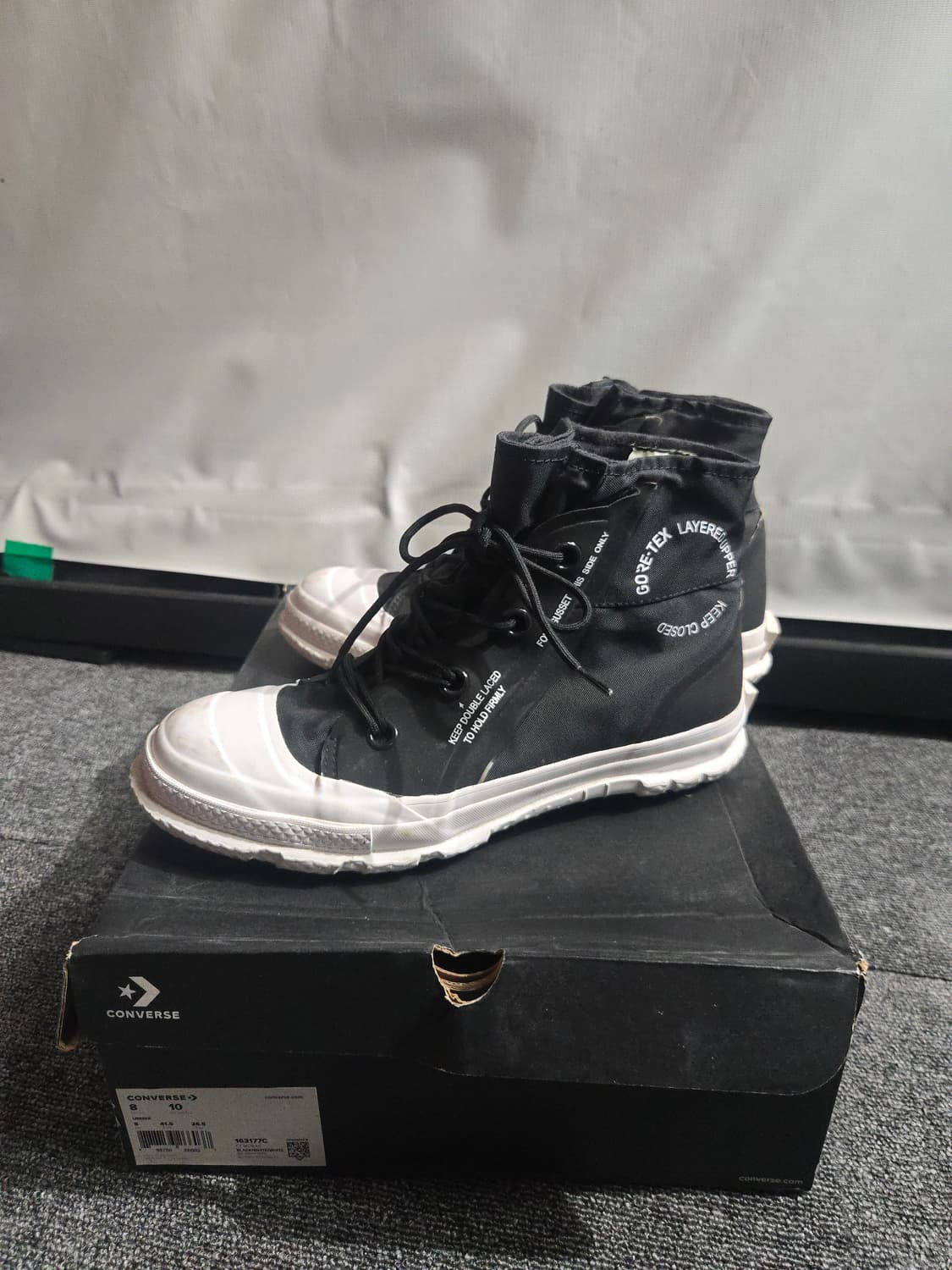 컨버스 마운틴클럽 고어텍스 하이 블랙 265mm 상품이미지3