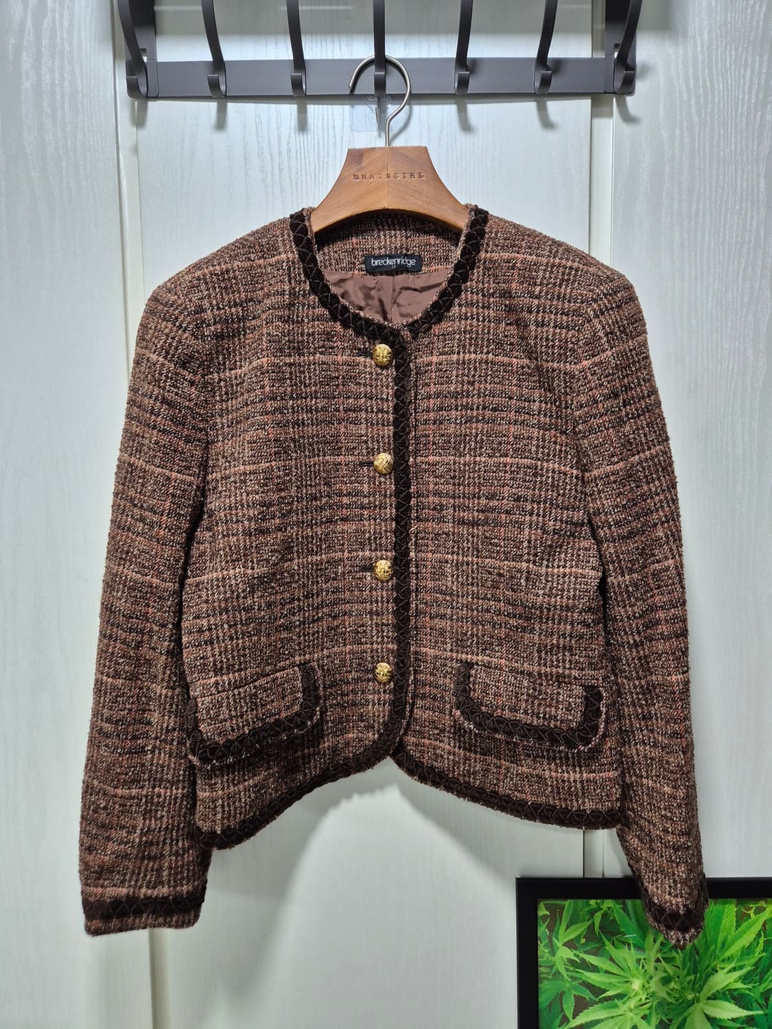 브렌치릿지 브라운 트위드 자켓 상품이미지1