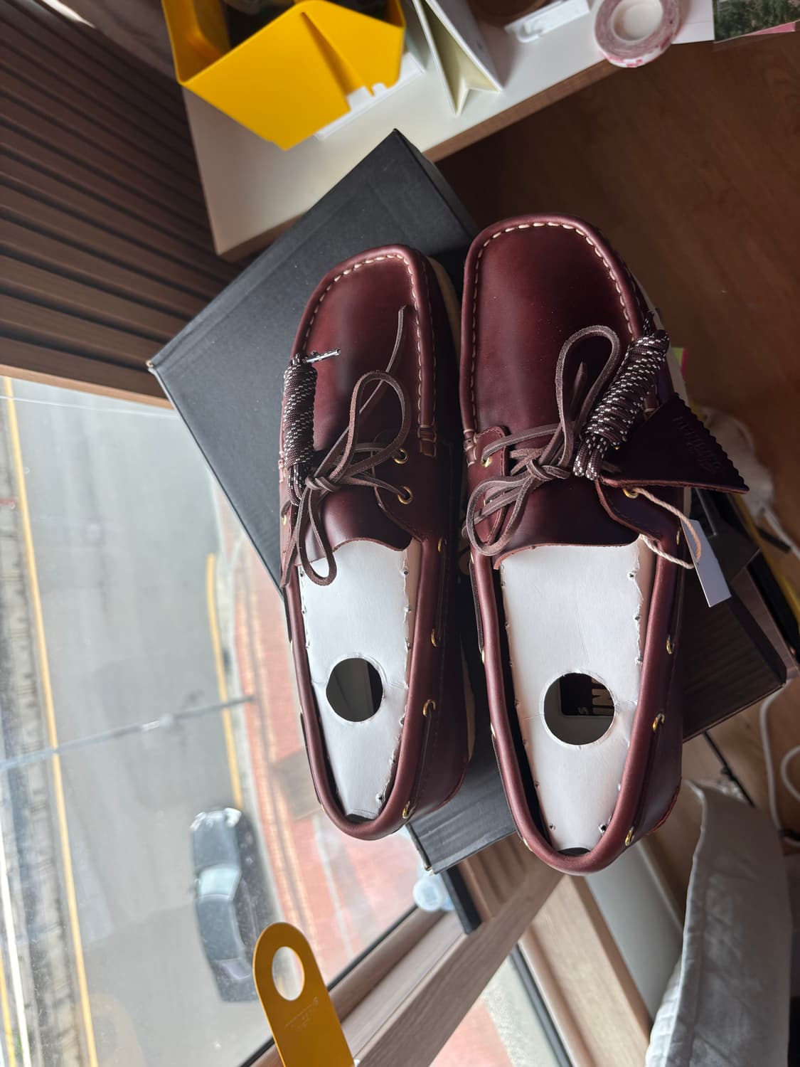 클락스 오리지널 Godney 보트슈즈 Tan 색상 US9.5 상품이미지1