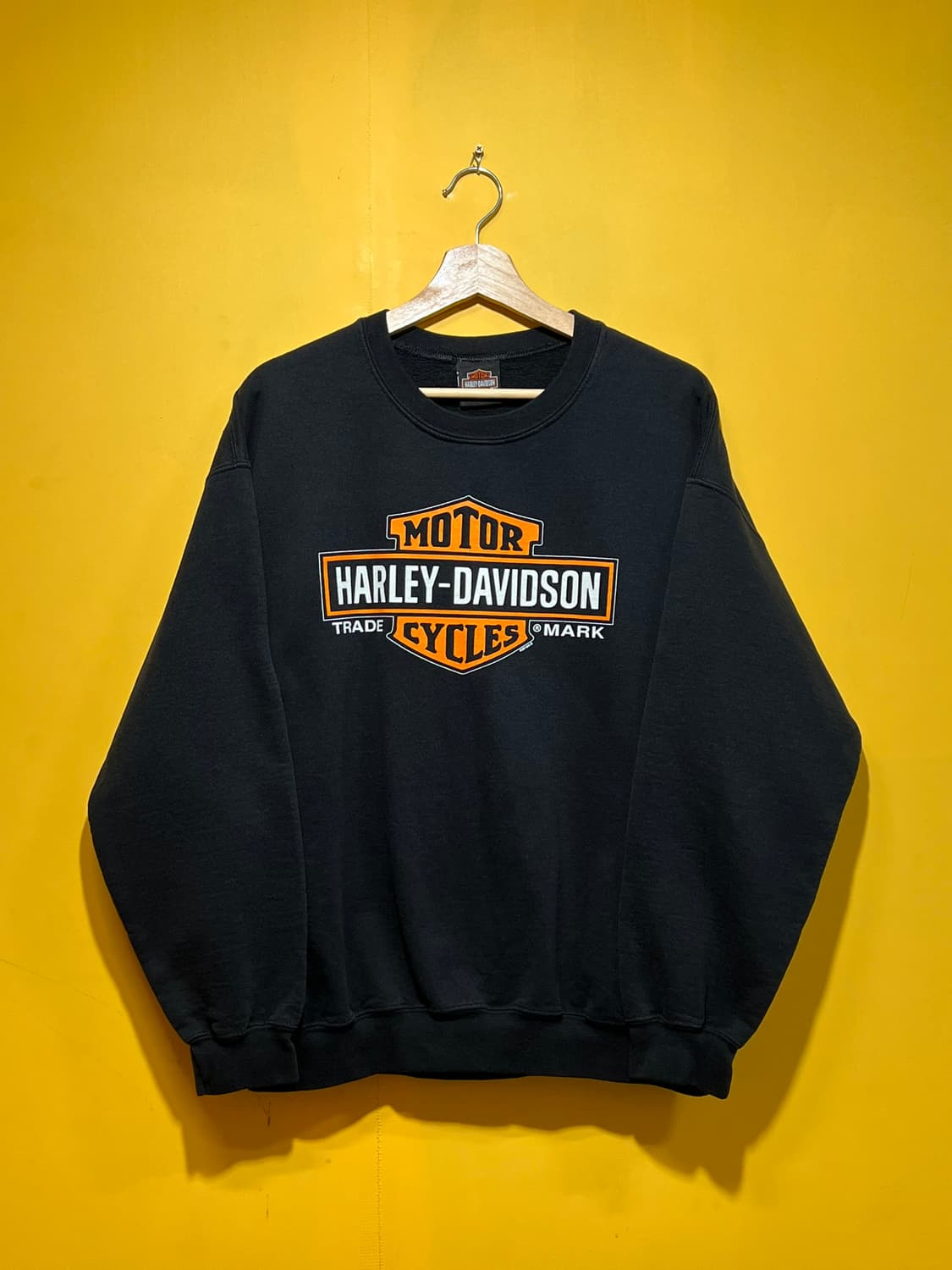 [L] 할리데이비슨 SLIVER EAGLE 맨투맨 블랙 스웨트셔츠 상품이미지1