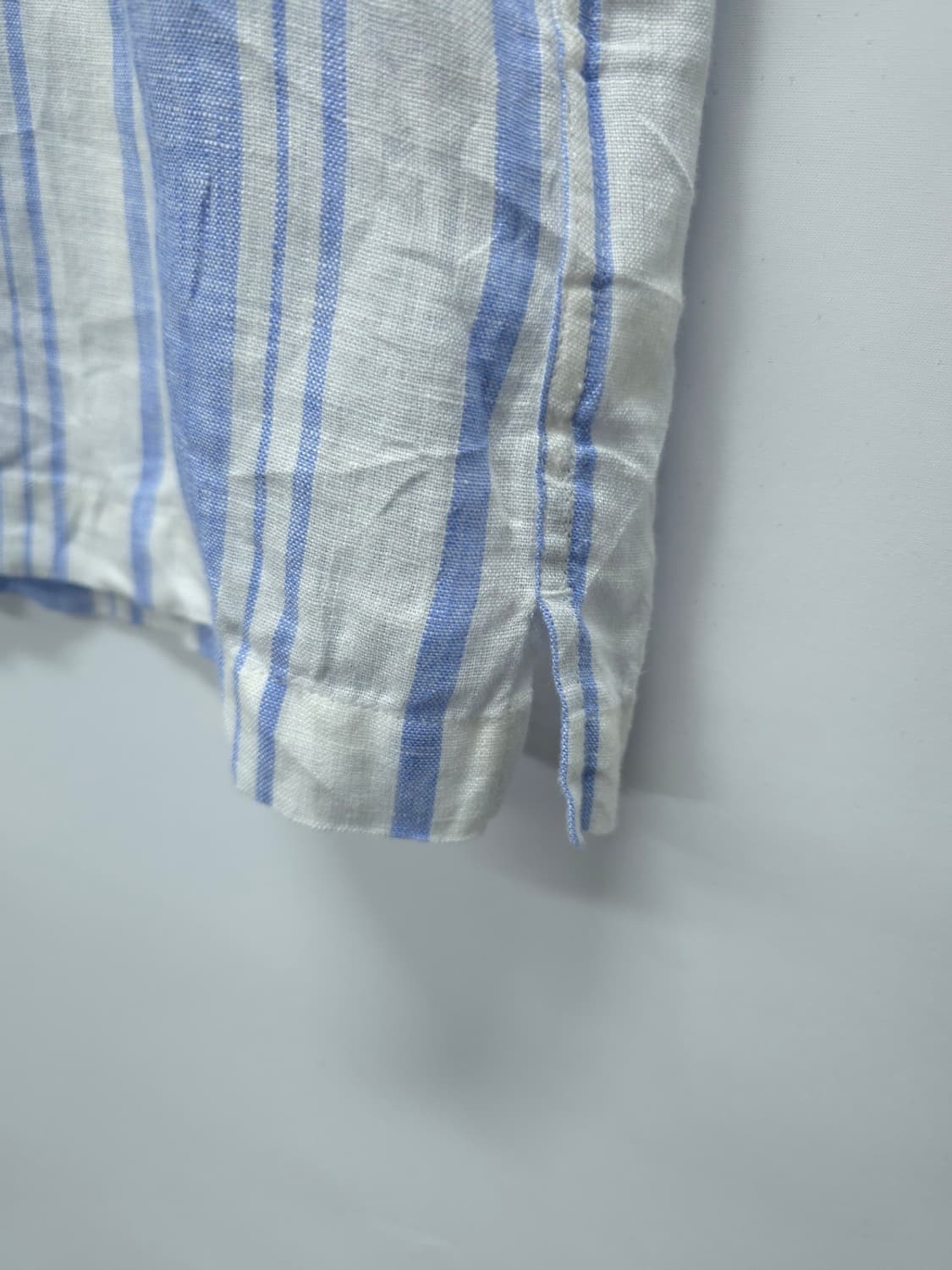 ​브룩스브라더스 100% 린넨 스트라이프 반팔 셔츠 (~105) 상품이미지5