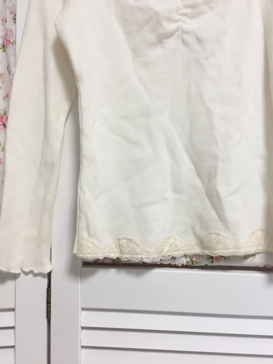 빈티지 레이스 니트 탑 상품이미지2