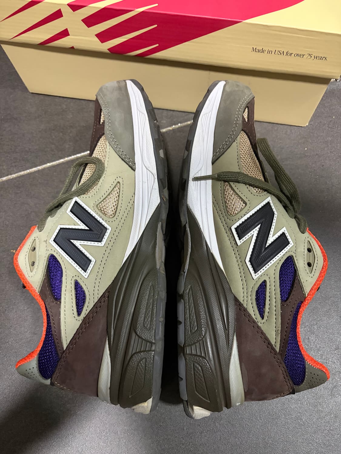 뉴발란스 990V3 메이드인USA 260 (US8) 탄오렌지  상품이미지4